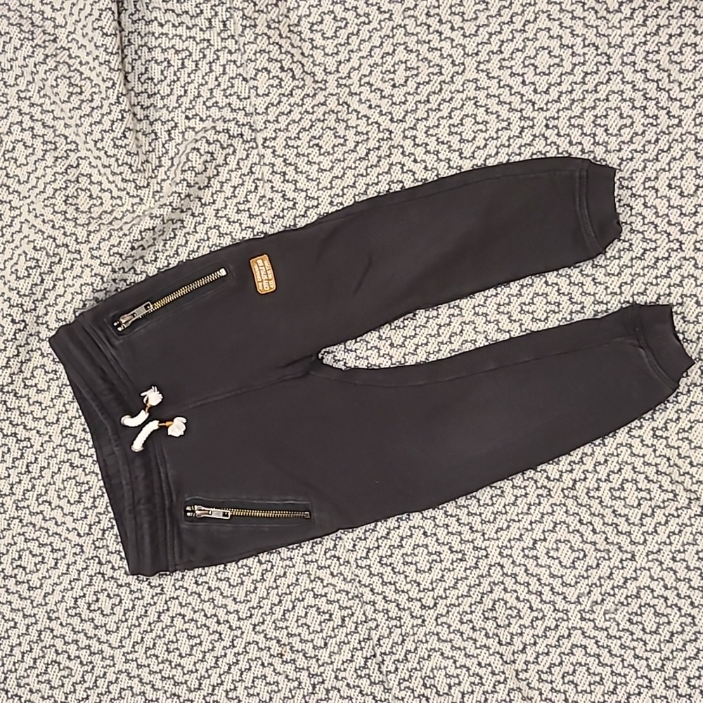 Black Zipper Pocket Joggers by H&M Size 3